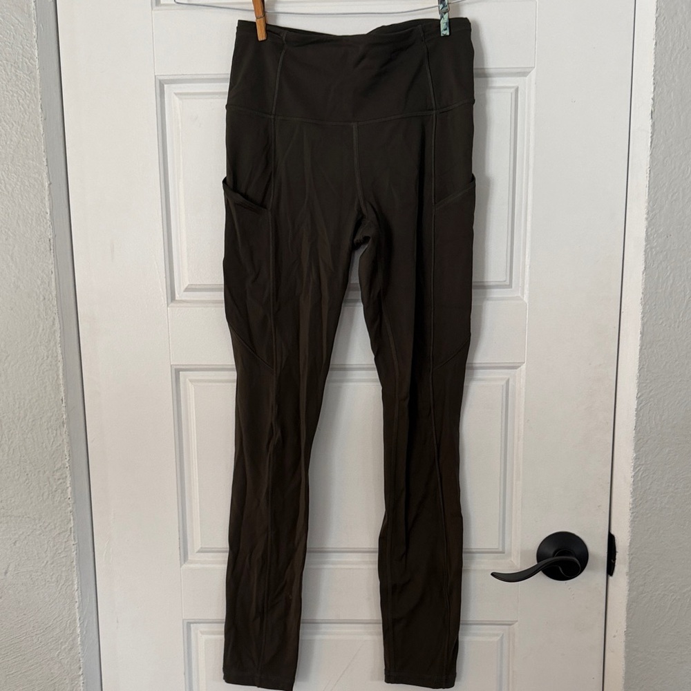 lululemon athletica Fast and Free Dark Olive Leggings